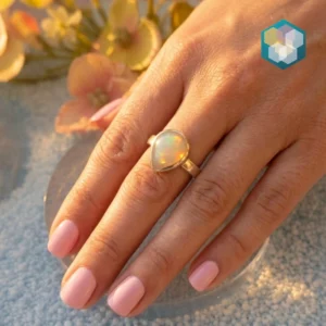 Opaal ring zilver