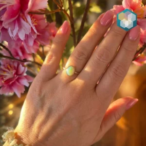 Opaal ring zilver