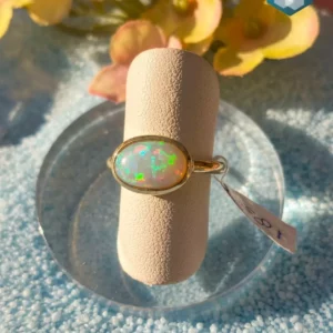 Opaal ring zilver