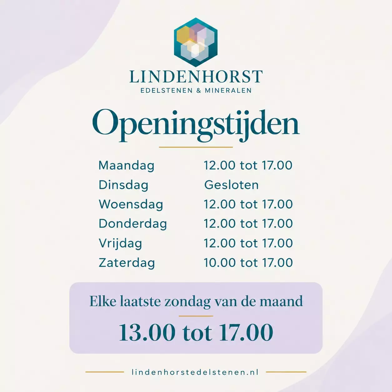 Lindenhorst openingstijden Edelstenen winkel Dordrecht
